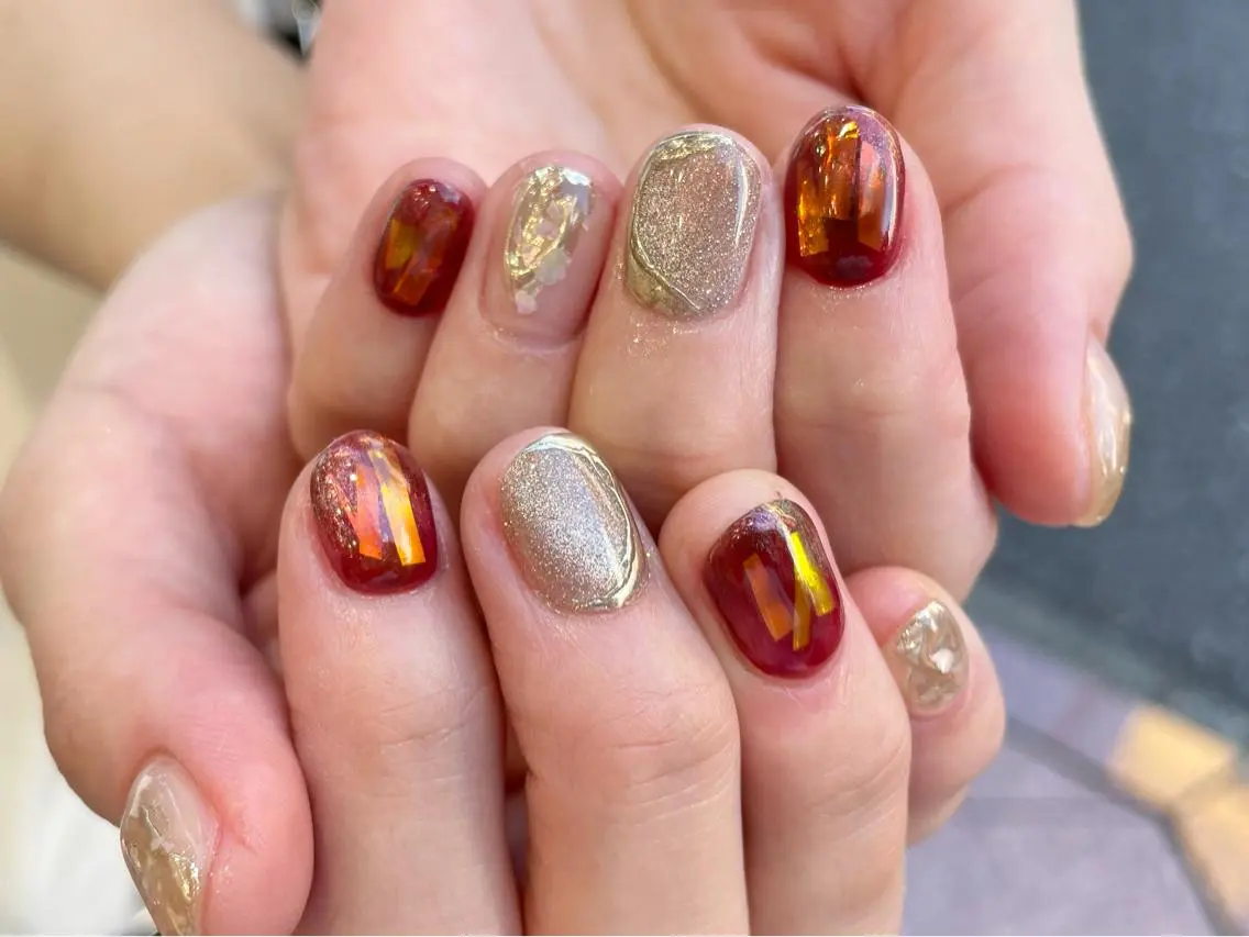 ネイル ハンドネイル Ash関内ネイリスト 荒木のネイルデザイン