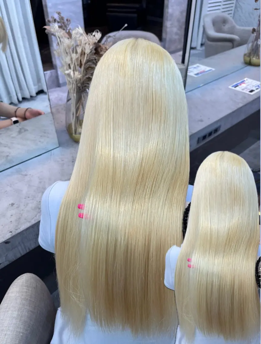 ロング カラー ヘアアレンジ ブリーチ ブロンド 透明感カラー ハイトーンカラー ヘアカラー 🩶透明感カラー 池袋/mei🩶のヘアスタイル