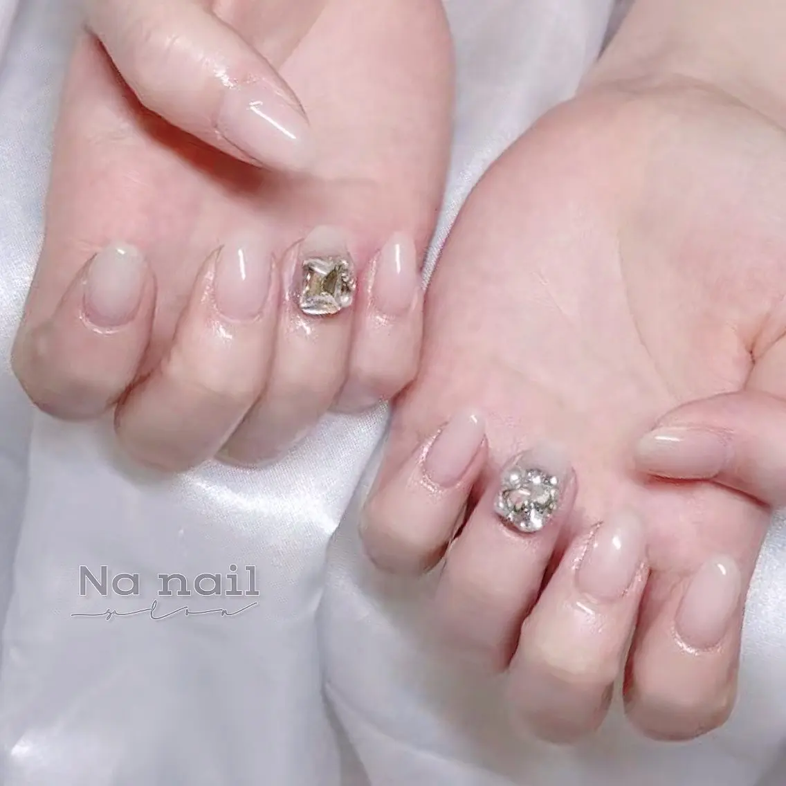 ネイル チークネイル フラッシュネイル フレンチネイル ジェルネイル グラデーション ハンドネイル CC Nail 高田馬場のネイルデザイン