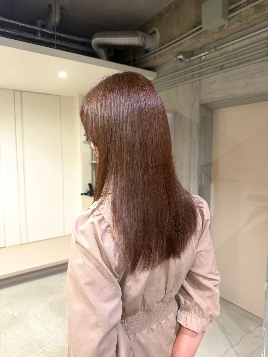 カラー ブラウンカラー 透明感カラー qiyu梶井 希心のヘアスタイル