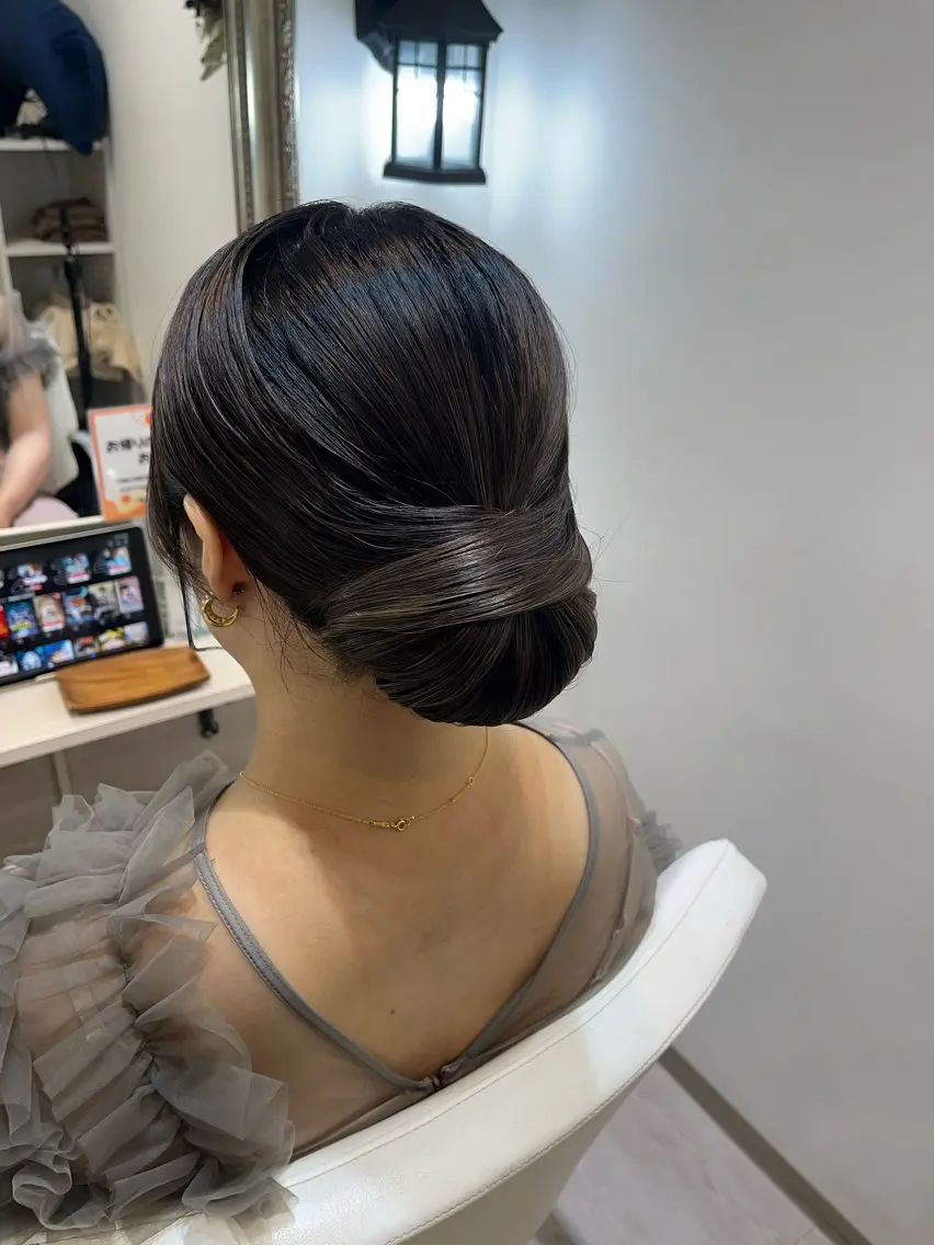 ロング ヘアセット 🎀 艶カラー 縮毛矯正/ハルナ🎀のヘアスタイル