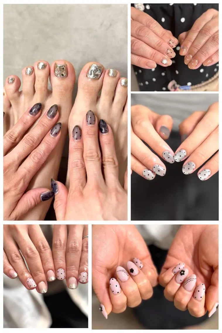 ネイル ドット シンプルネイル nail salon kicchiのネイルデザイン