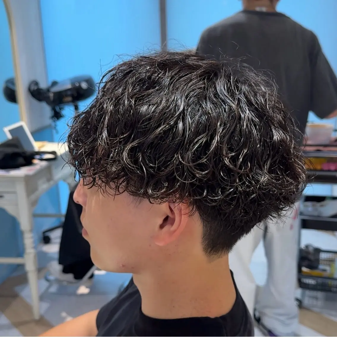パーマ メンズ カット パーマ ハクヤ心斎橋 パーマ/縮毛矯正のヘアスタイル