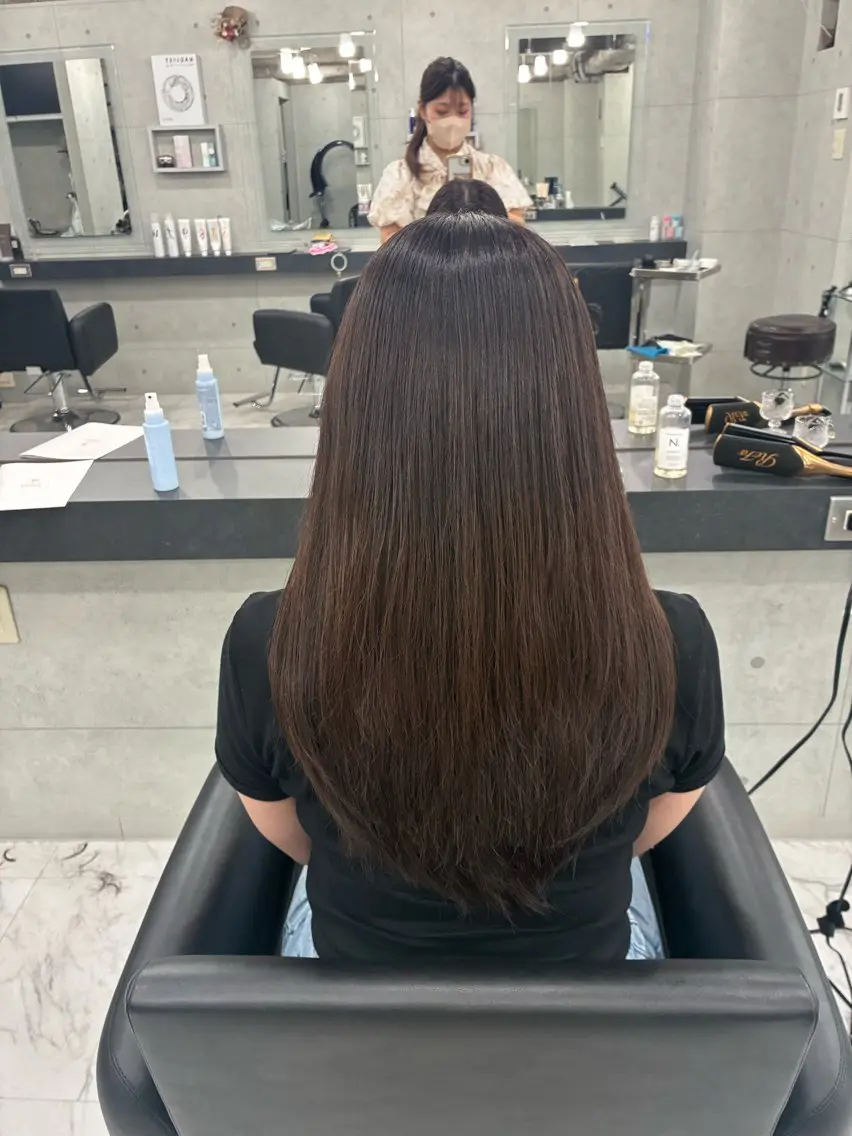ロング カラー カット ヘアカラー トリートメント Endearing 🌟銀座のヘアスタイル