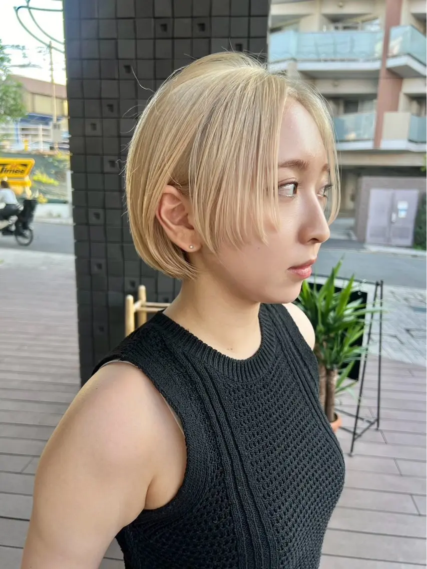 頭皮に付けないゼロテクブリーチ+カラー✨の写真