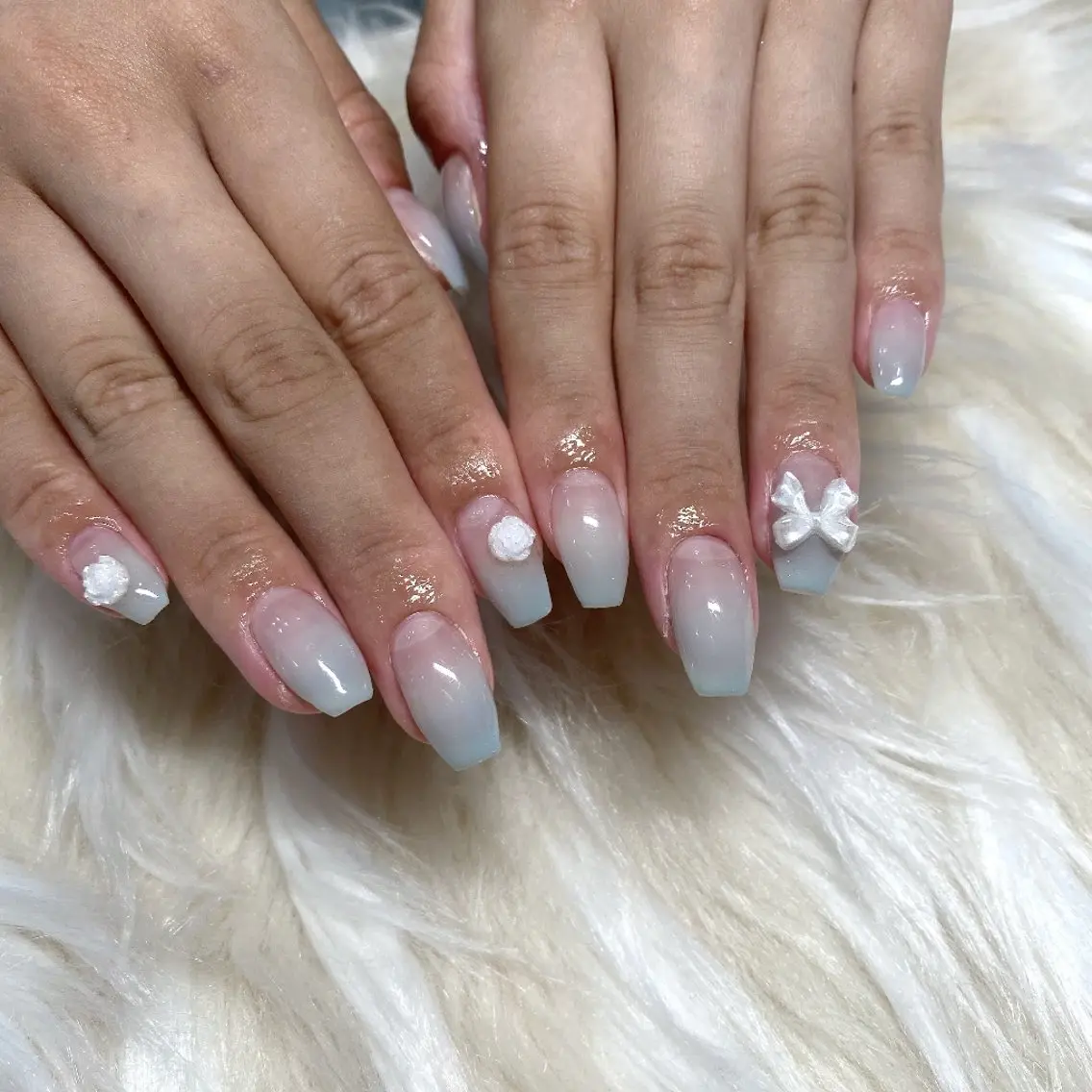 ネイル アートネイル 韓国ネイル マグネットネイル 夏ネイル ワンホンネイル ハンドネイル BelireMaa Nail&eyeのネイルデザイン