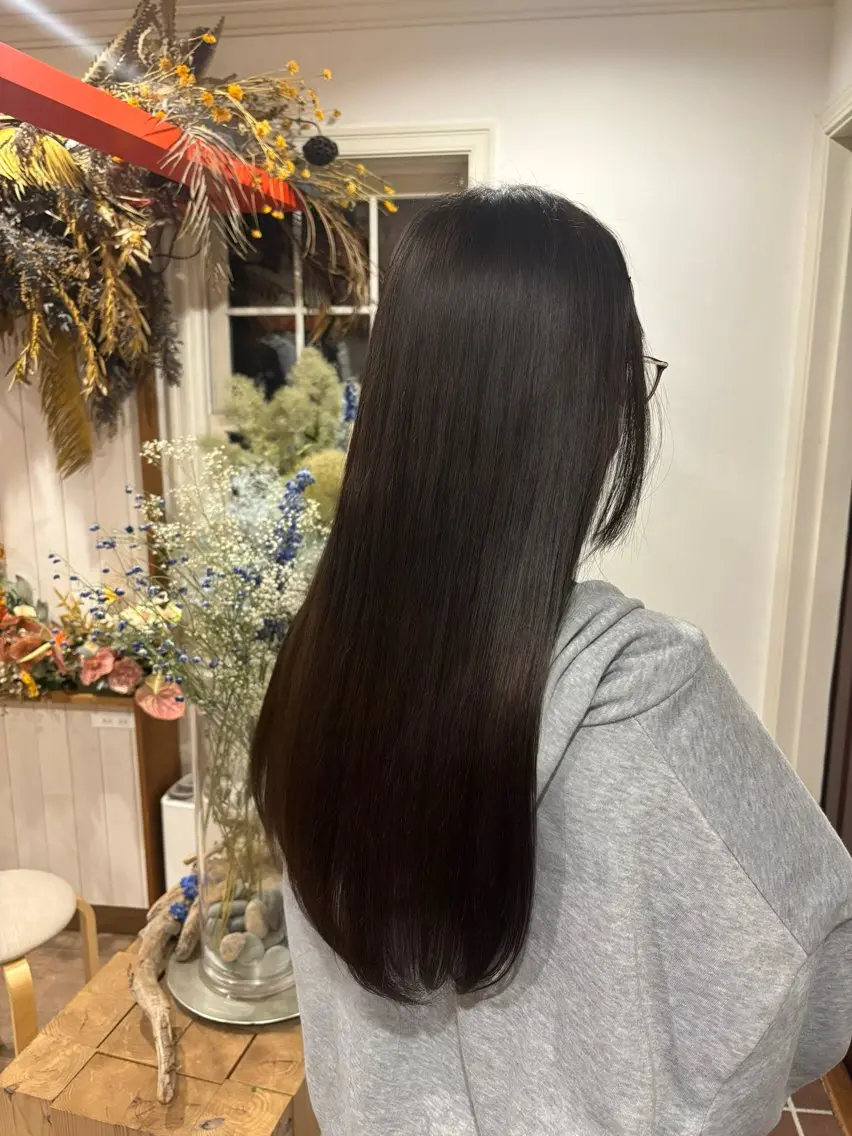 ロング カラー ブラウンカラー ナチュラルブラウン 管原 空和のヘアスタイル