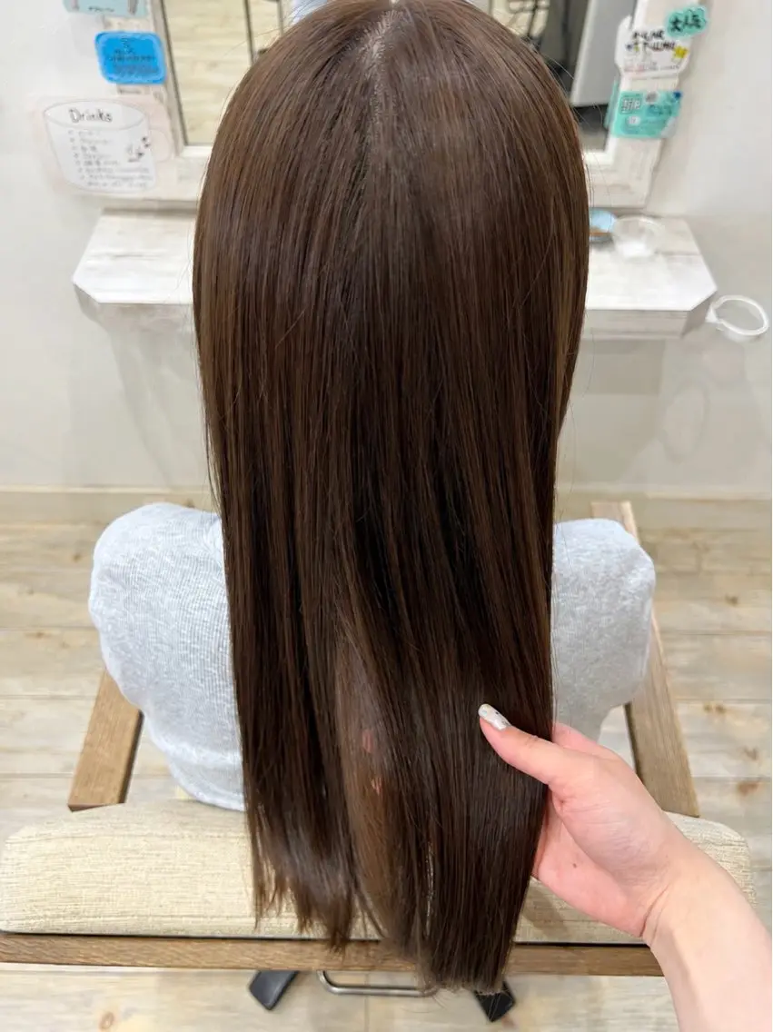 ロング カラー ベージュカラー ブリーチ ブリーチなしカラー ヘアカラー 暖色カラー🩰/ 石川怜奈のヘアスタイル