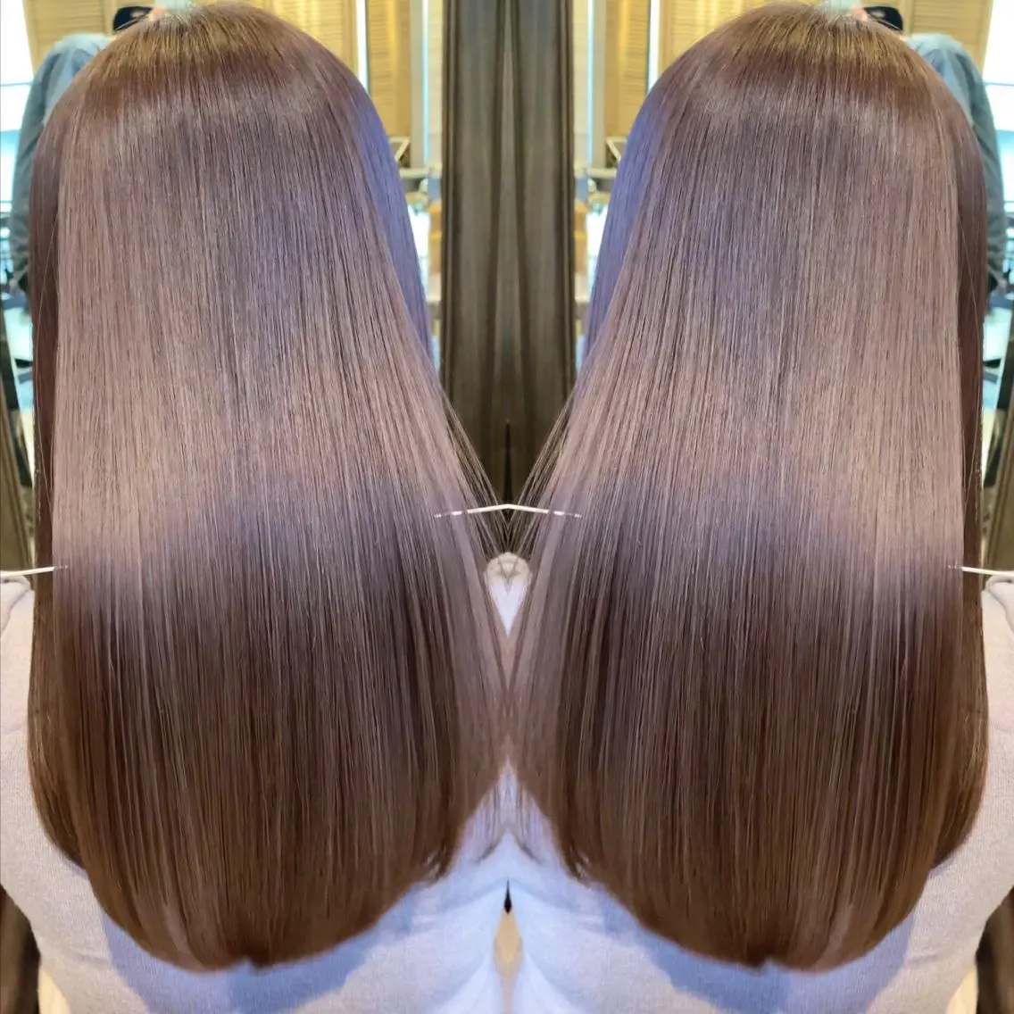 セミロング 比嘉 翼のヘアスタイル