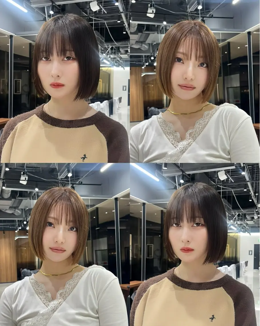 ショート ボブ 石塚 瑛里菜のヘアスタイル