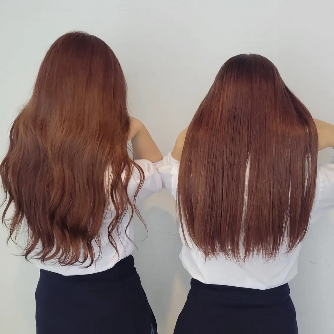 ロング カラー ヘアアレンジ ブラウンカラー 透明感カラー オレンジ ピンクカラー ロング 銀座/ショート/ メンズ/HINOKIのヘアスタイル