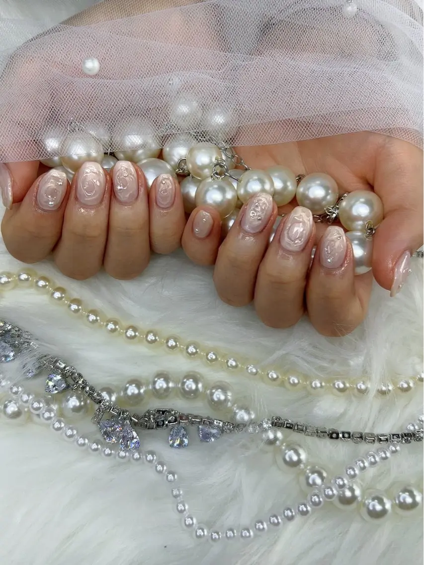 ネイル 持ち込み ニュアンスネイル my nail plus野江内代のネイルデザイン
