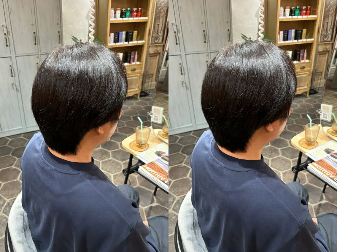 カラー メンズ ヘアカラー トリートメント SAKI⭐️ブリーチ ・艶カラー⭐️のヘアスタイル