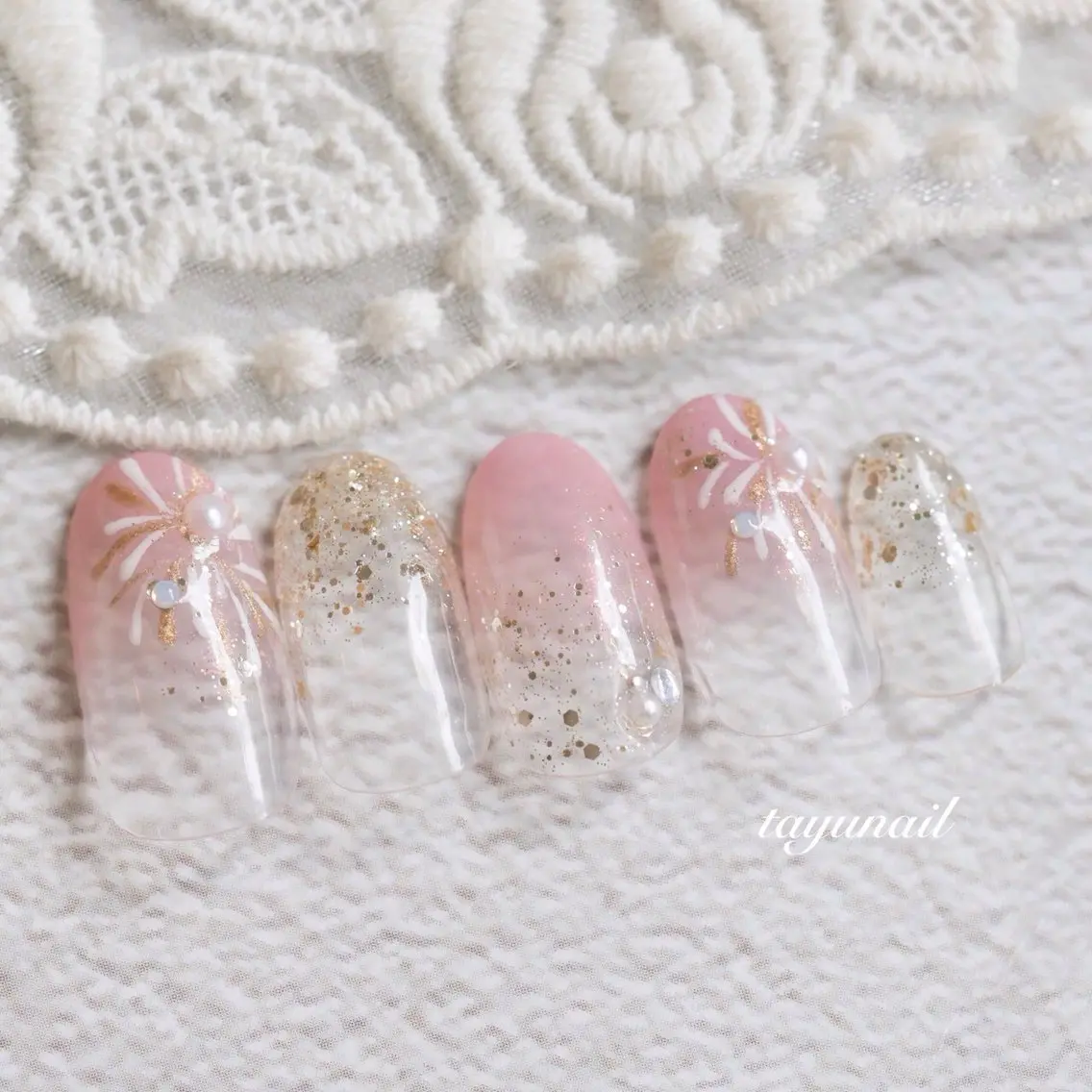 ネイル アートネイル ジェルネイル パラジェル ハンドネイル ネイルサロン 【たゆnail】のネイルデザイン