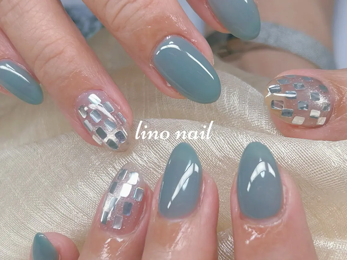 ネイル 長さ出し フットネイル 持ち込み ワンカラーネイル ワンホンネイル ハンドネイル Lino Nailのネイルデザイン