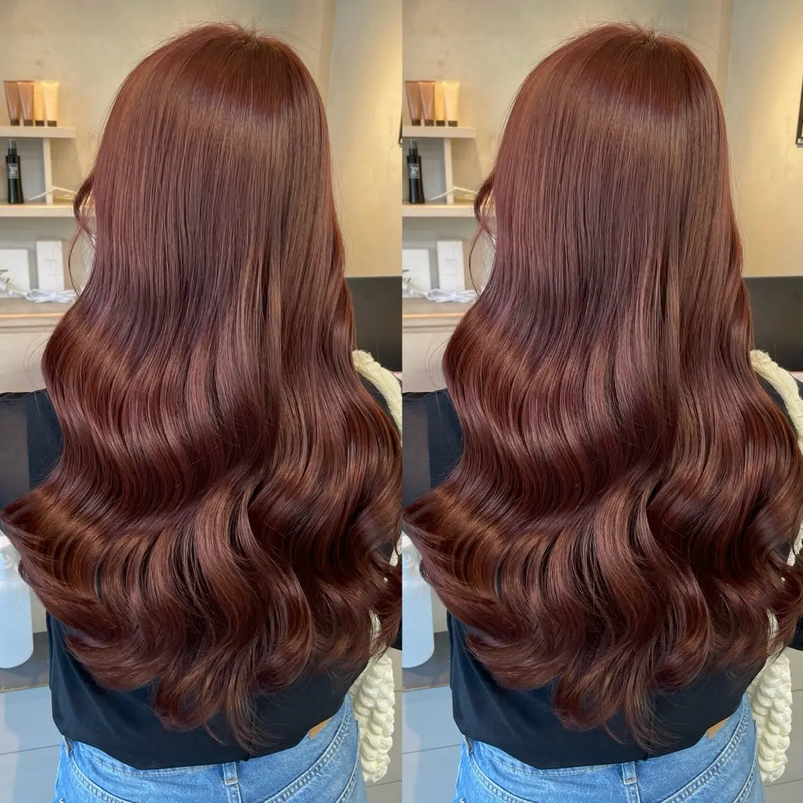 ロング カラー カット ヘアカラー トリートメント ブリーチなしカラー kana🐱のヘアスタイル