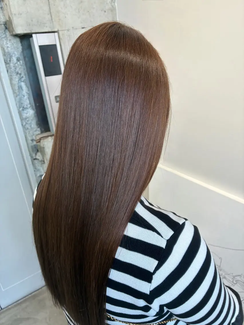 ロング カラー ベージュカラー ラベンダーカラー ラベンダーベージュ トリートメント カット ヘアカラー トリートメント newi 天王寺 masakoのヘアスタイル