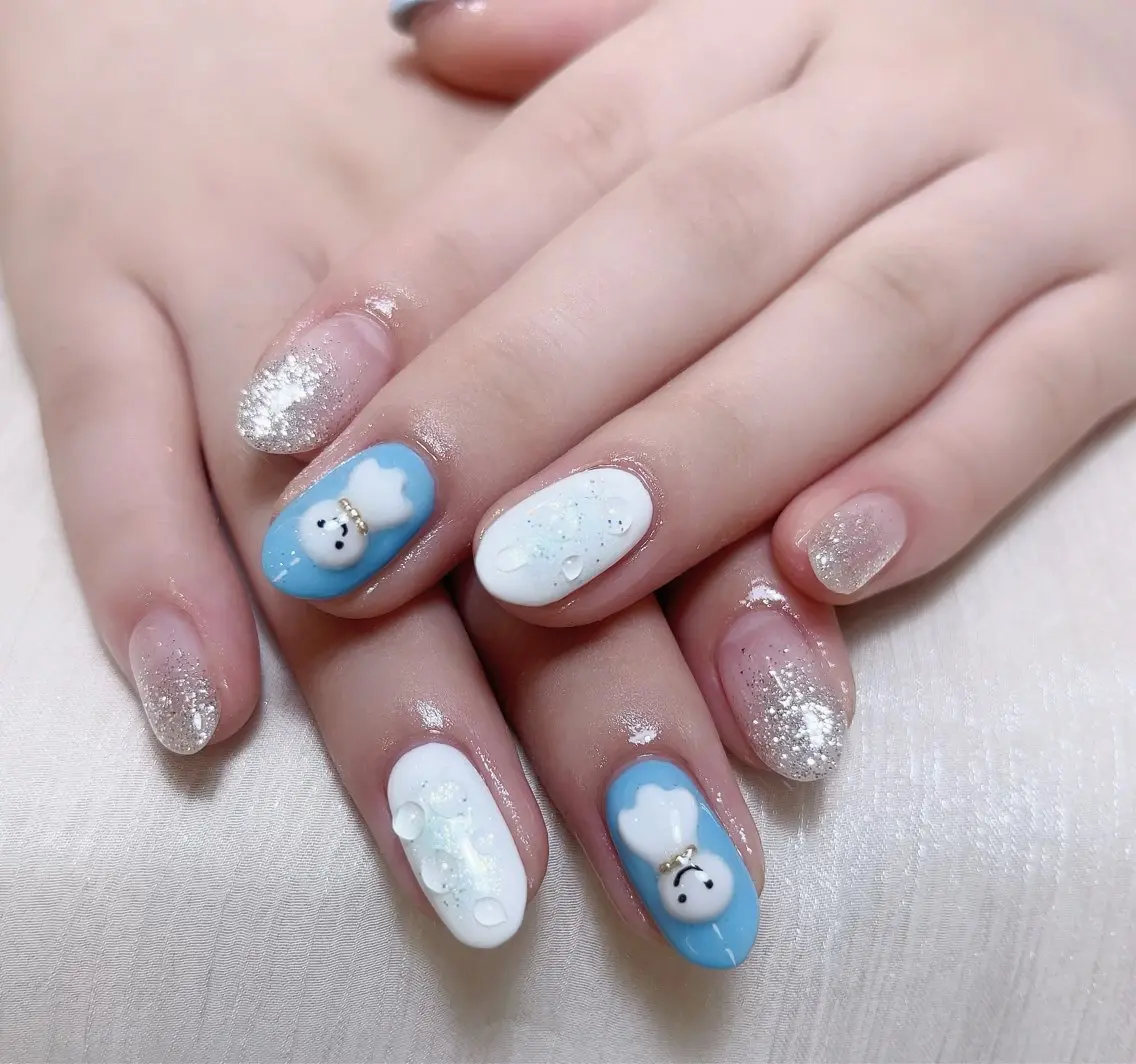 ネイル ハンドネイル MoonNail ユリ🌸のネイルデザイン
