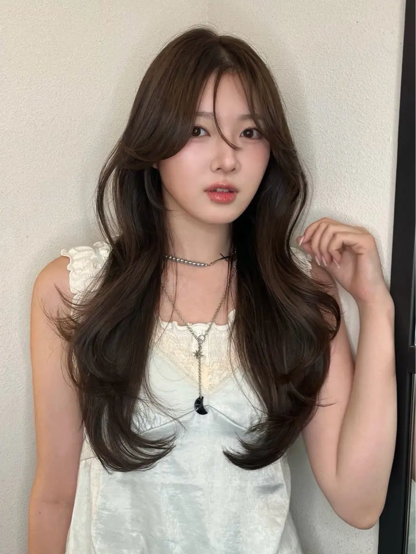 ロング ヘアアレンジ ボブ 顔周りカット ハッシュカット ハイレイヤー 髪質改善 カット ヘアカラー トリートメント ヘアセット 大宮縮毛矯正💖韓国 レイヤー✂️櫻井のヘアスタイル