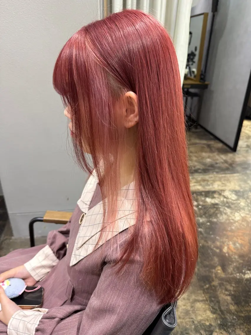 ロング カラー ヘアカラー トリートメント 透明感カラー/パーマ 🌀アオノのヘアスタイル