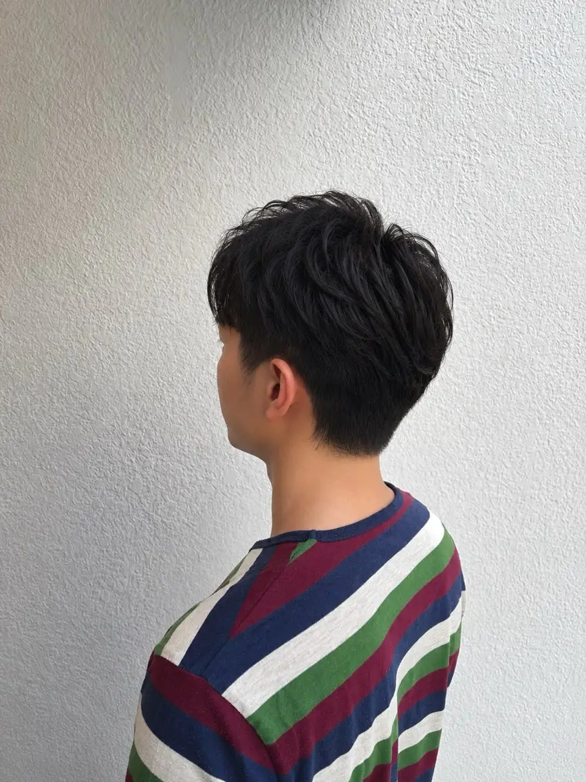 ショート パーマ メンズ メンズパーマ ニュアンスパーマ メンズカット◎さくら /眉毛/メンズパーマのヘアスタイル