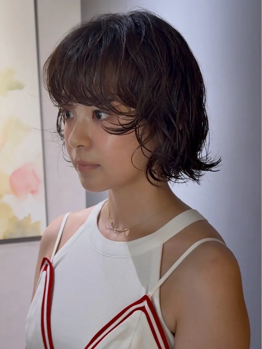 ミディアム メンズ 久部 菜々子のヘアスタイル