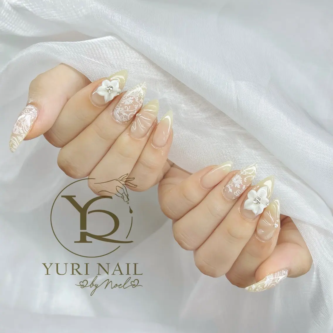 ネイル チークネイル フットネイル フレンチネイル グラデーション キラキラネイル ハンドネイル フットネイル ハンドケア YURI Nail Funabashiのネイルデザイン
