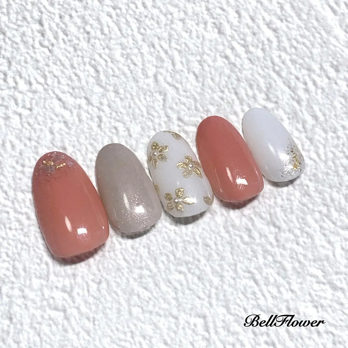 ネイル ハンドネイル Bell Flowerのネイルデザイン
