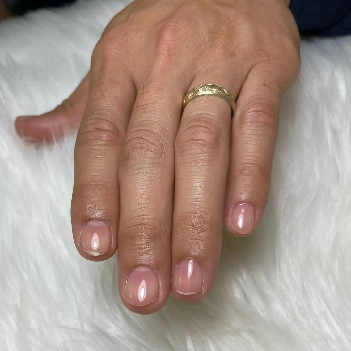 メンズ ネイル クリアネイル メンズネイル Salon Ola* サロンオラ RIKOのネイルデザイン