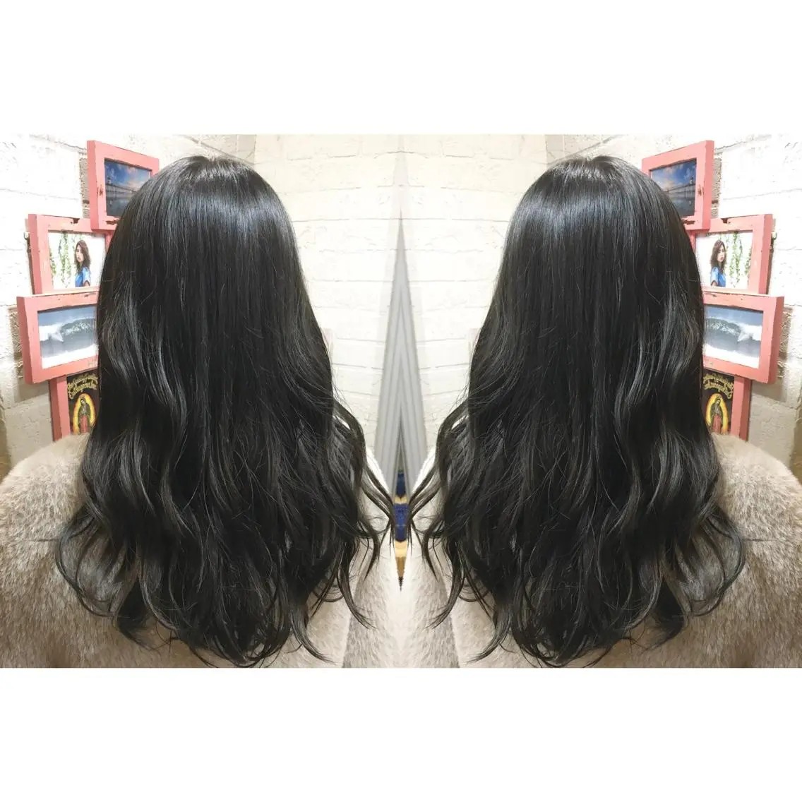 セミロング カラー ダークグレー ダークグレージュ グレージュ メンズhair /こえびのヘアスタイル