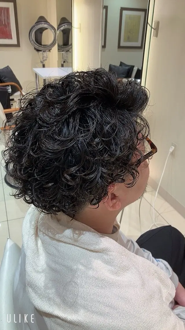 パーマ メンズ メンズパーマ 横山 鈴名のヘアスタイル
