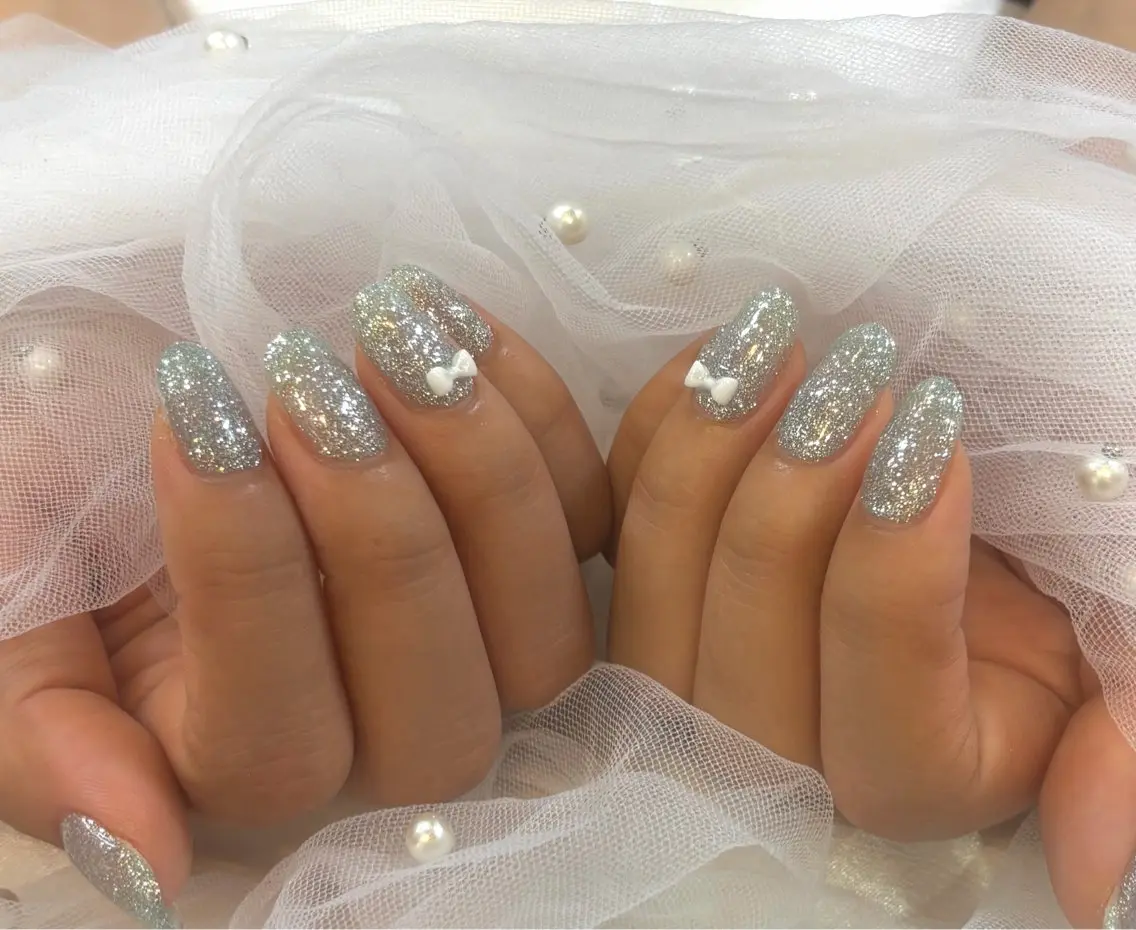 ネイル フラッシュネイル キラキラネイル ハンドネイル pro.m. さよのネイルデザイン