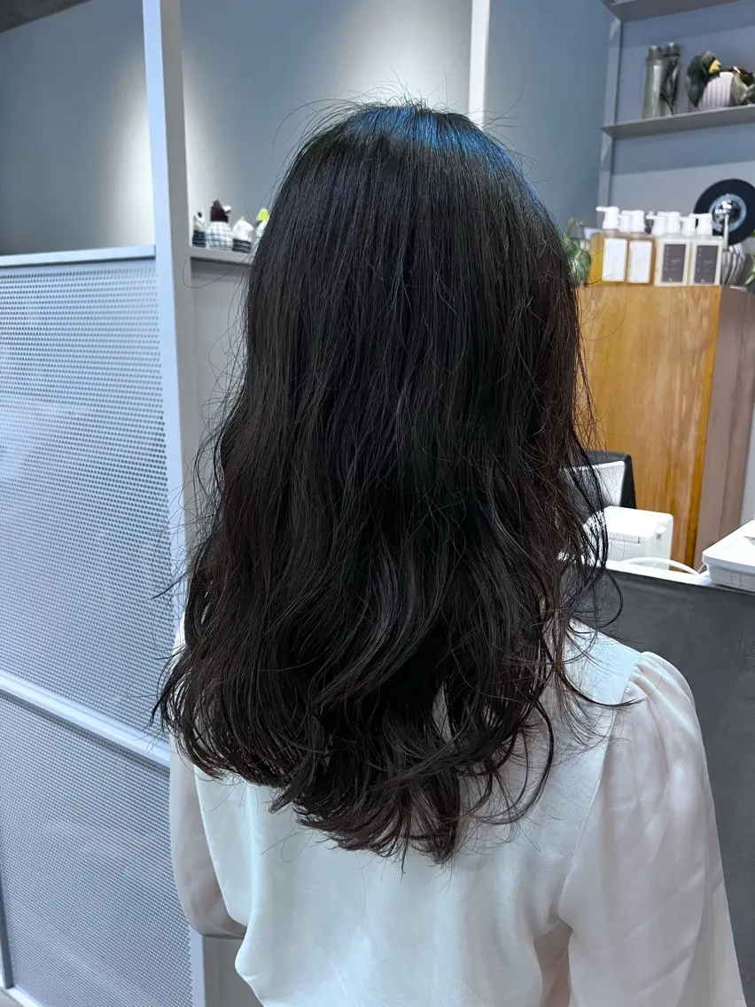 セミロング パーマ 伊藤 壮尭のヘアスタイル