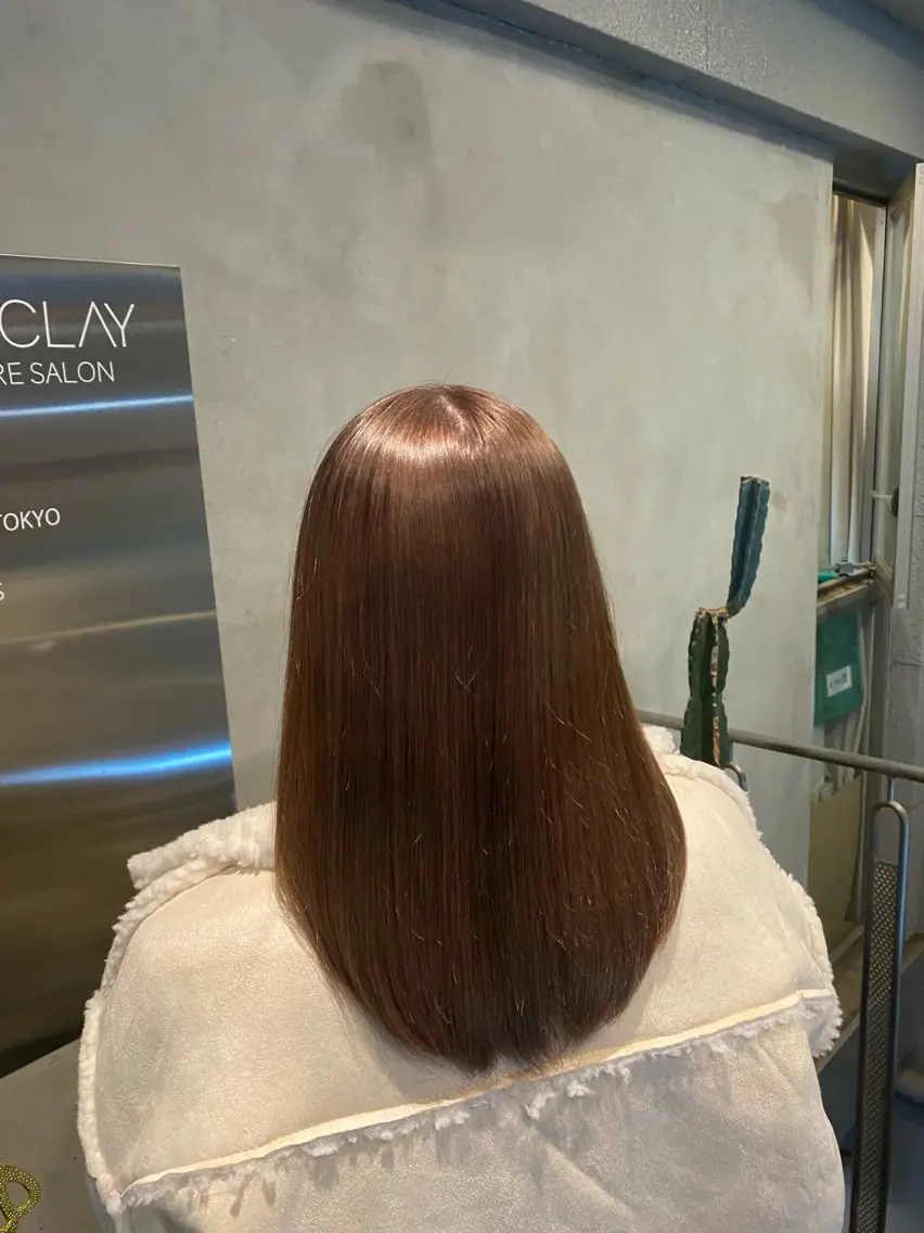 カラー ベージュカラー ブリーチ ミルクティーベージュ まさ とのヘアスタイル