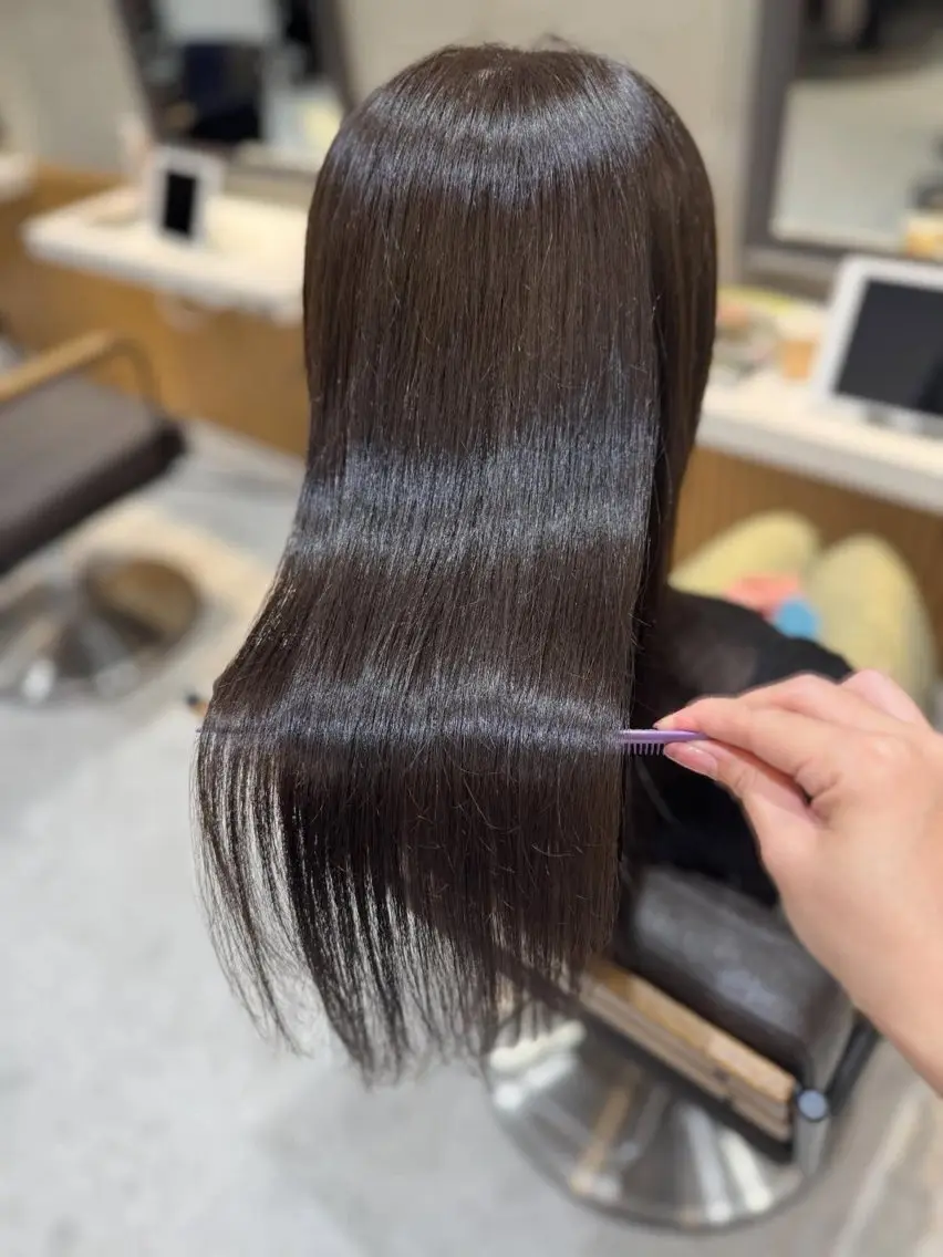 ミディアム カラー カット ヘアカラー トリートメント ヘアセット/レイヤー 赤み消し/はるかのヘアスタイル