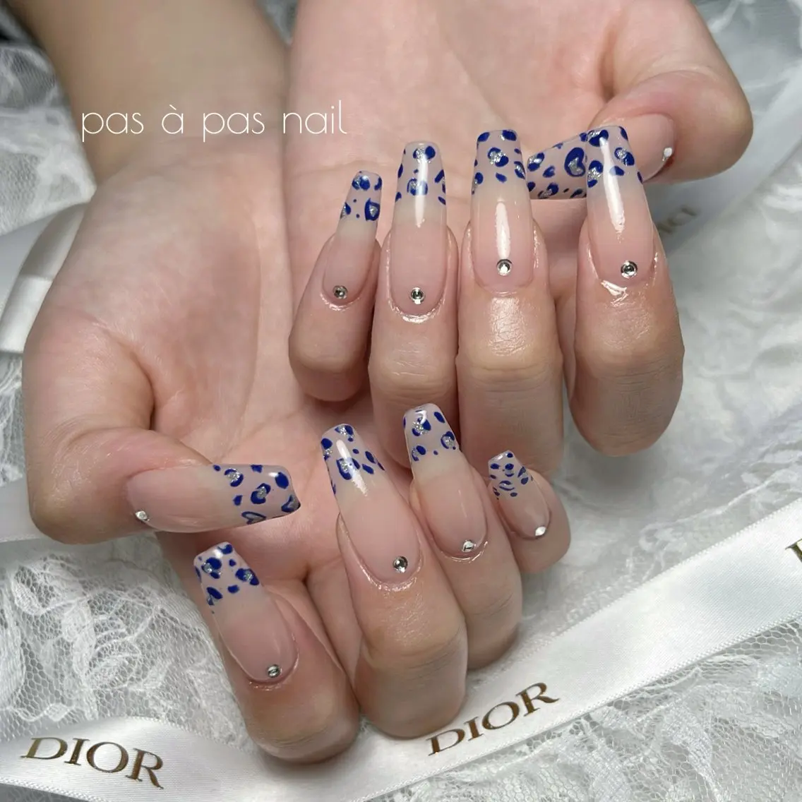 ネイル アニマル柄 フレンチネイル miku 🦋nailのネイルデザイン
