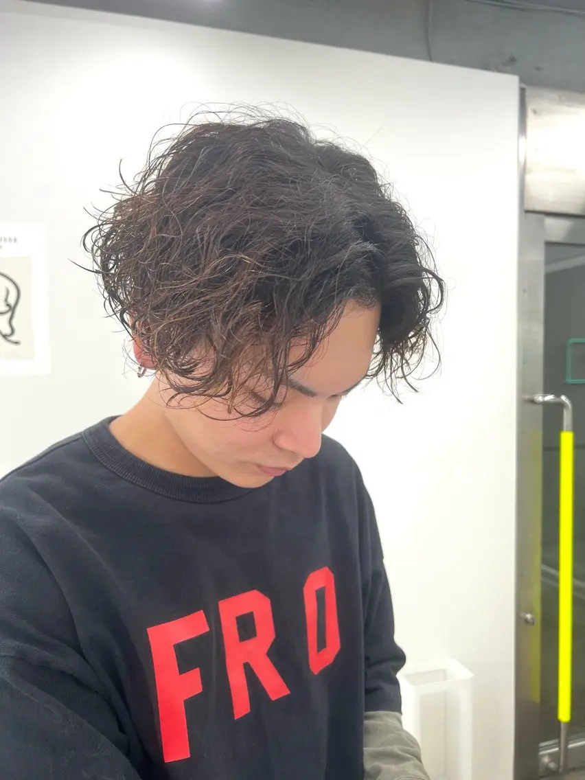 パーマ メンズ メンズパーマ スパイラルパーマ 安達凜太郎 レイヤーカットのその他イメージ
