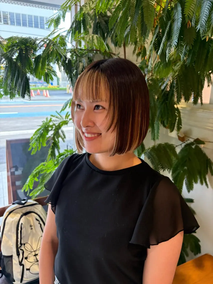 ミディアム えんどう ゆめはのヘアスタイル