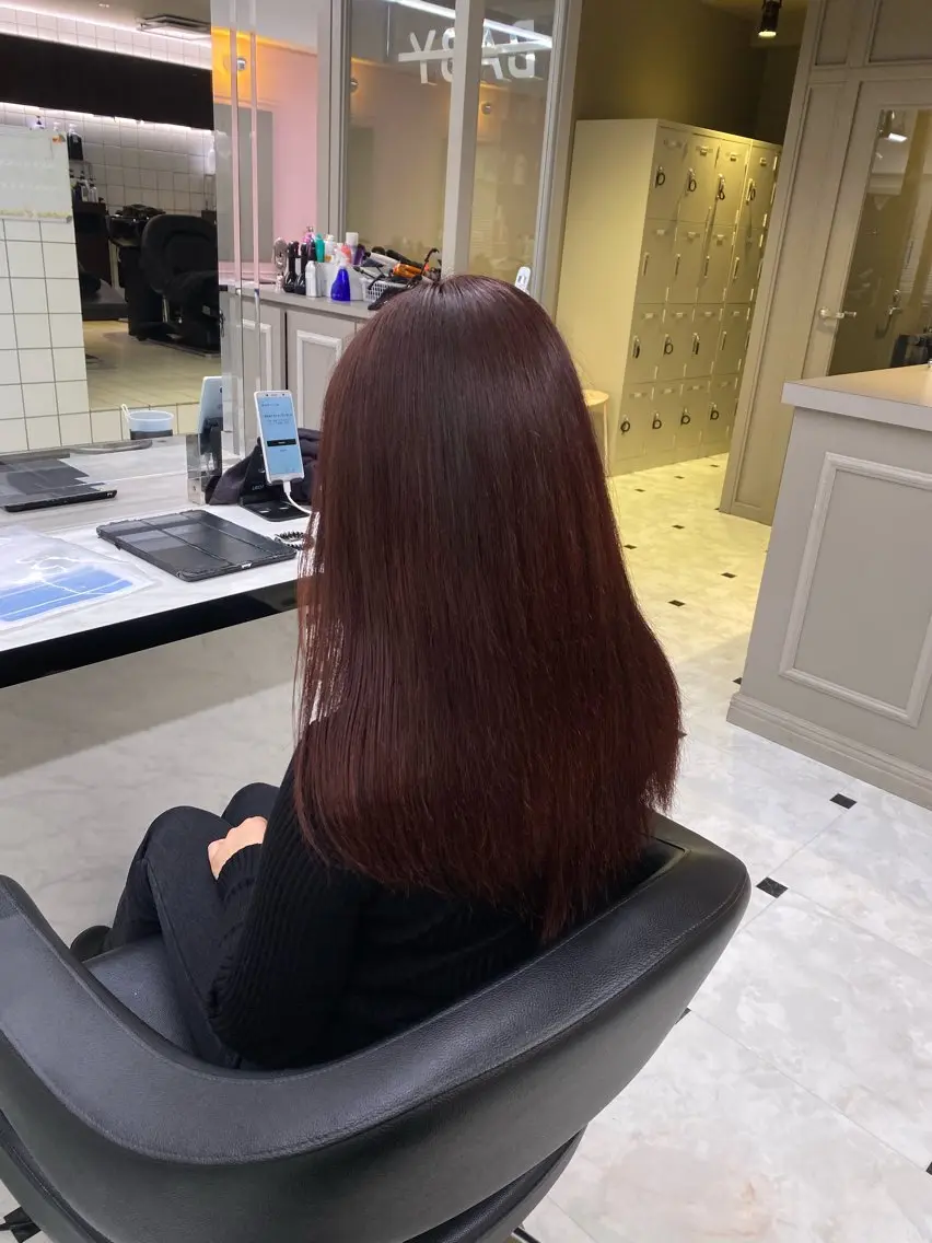 ロング カラー ♥️韓国風透明感 暖色misa♥️のヘアスタイル