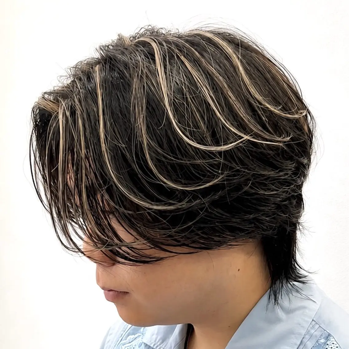 ショート カラー ハイライトカラー ハイライト カット ヘアカラー 社会人メンズ/ 好印象ヘア特化/ゆいのヘアスタイル