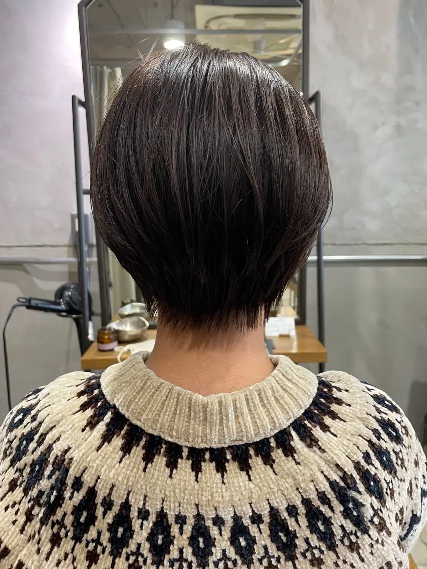 ショート カット ヘアカラー トリートメント ayane⭐️ボブ・ ショート・パーマのヘアスタイル