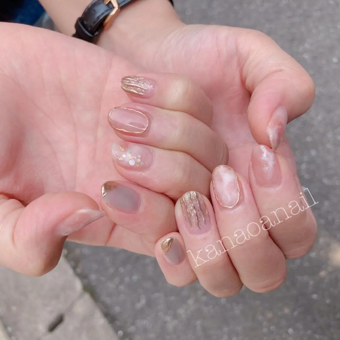 ネイル 地爪育成💅 kanaoanailのネイルデザイン