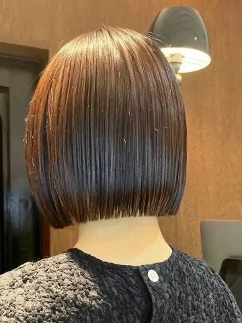 切りっぱなしパツっとボブ✂️⭐️の写真