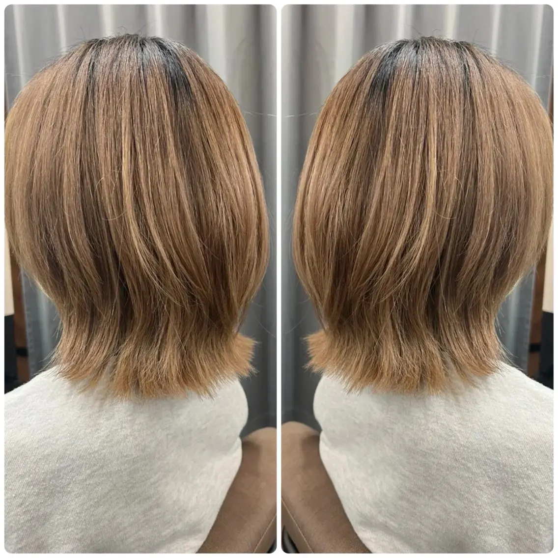 ミディアム 石川 晴那のヘアスタイル