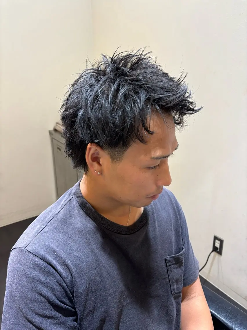 メンズカット+ツイストスパイラルパーマの写真