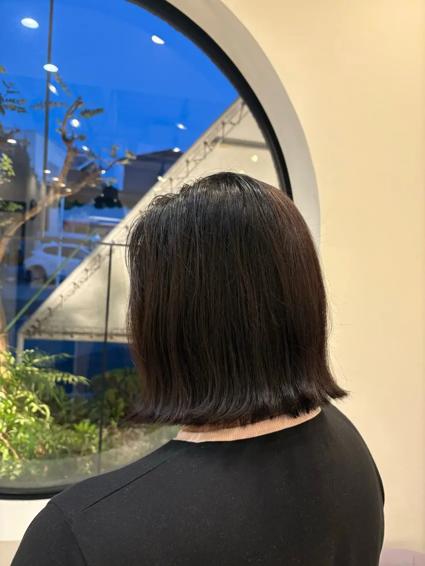 ミディアム ボブ MAHAE 中司のヘアスタイル