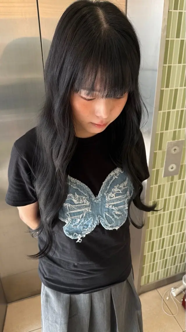 ロング RUKA👱🏻 メンズカットパーマのヘアスタイル