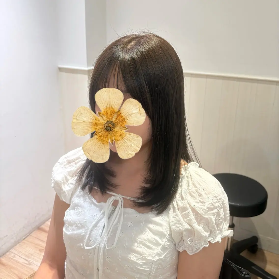 ミディアム えんどう ゆめはのヘアスタイル