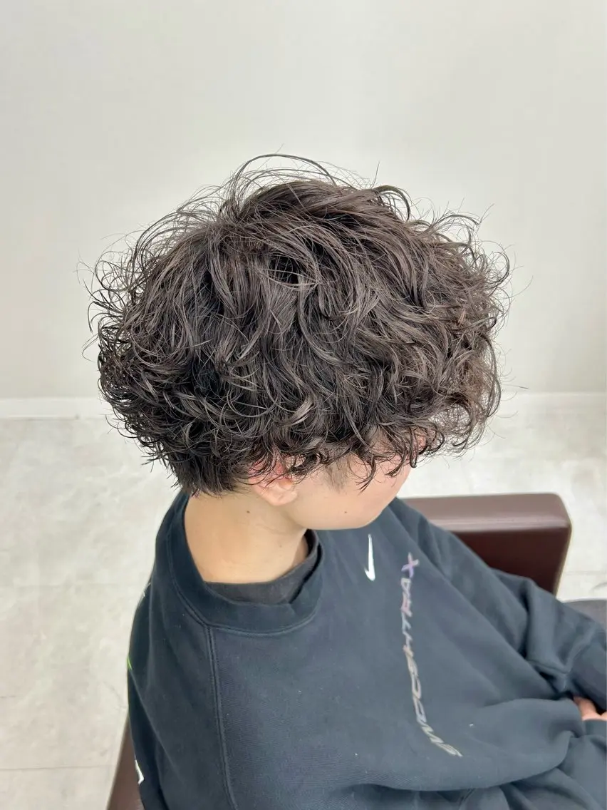 ミディアム パーマ メンズ 🏁メンズパーマ/ RYOYAのヘアスタイル
