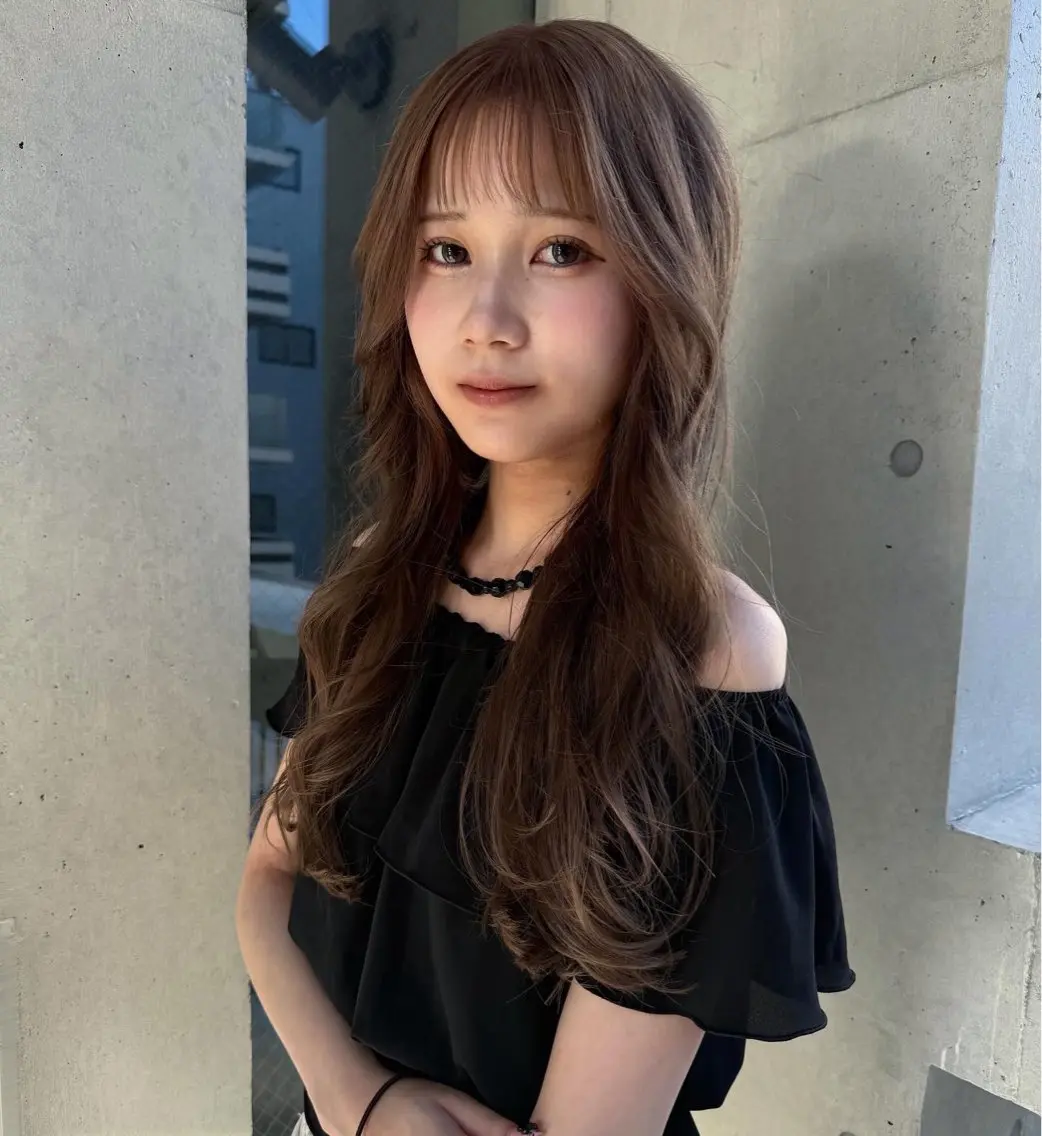 ロング ヘアカラー トリートメント SIKI ゆうのヘアスタイル